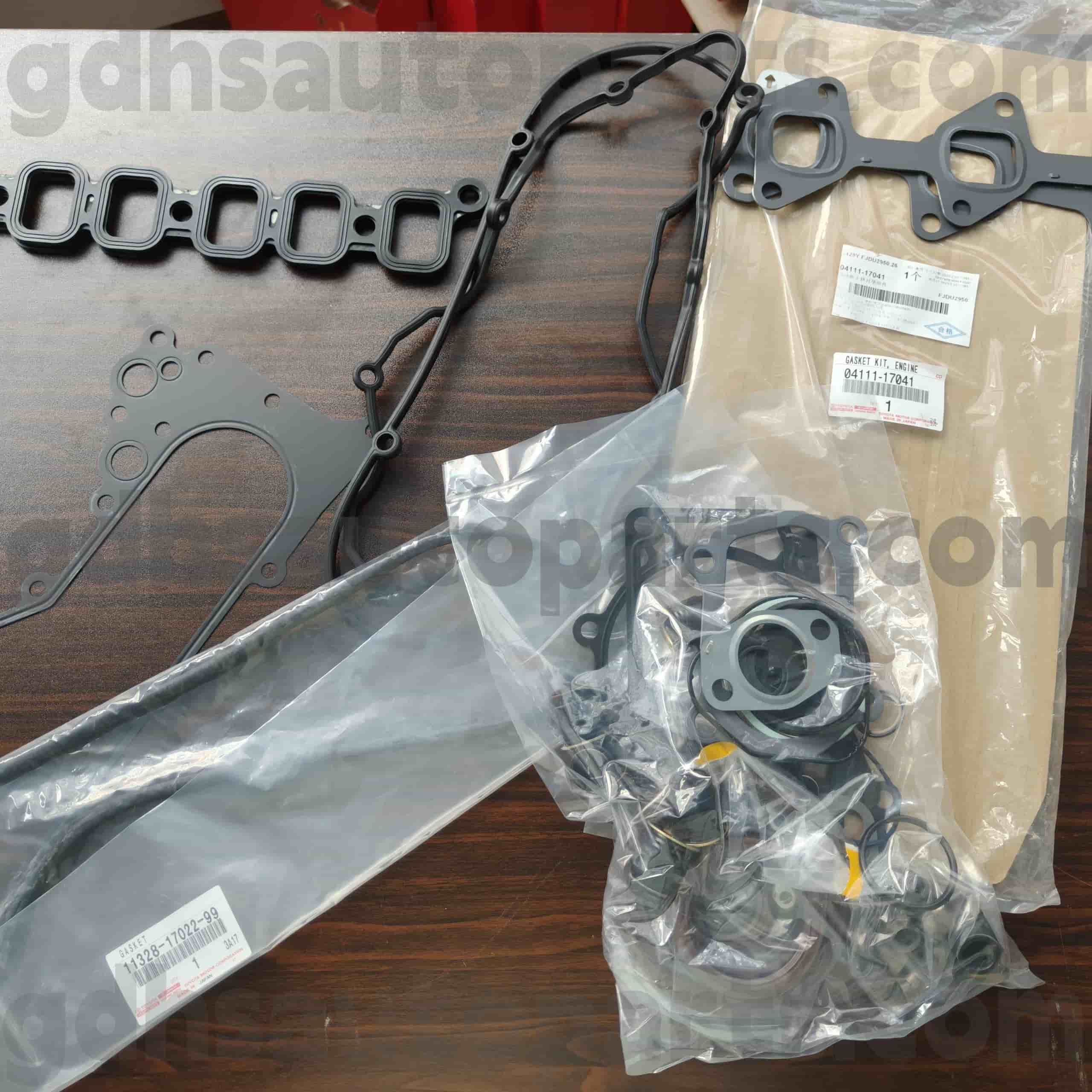 04111-17041 TOYOTA Ægte dele Motoroverhaling Kit til Land Cruiser, Coaster, Land Cruiser Van