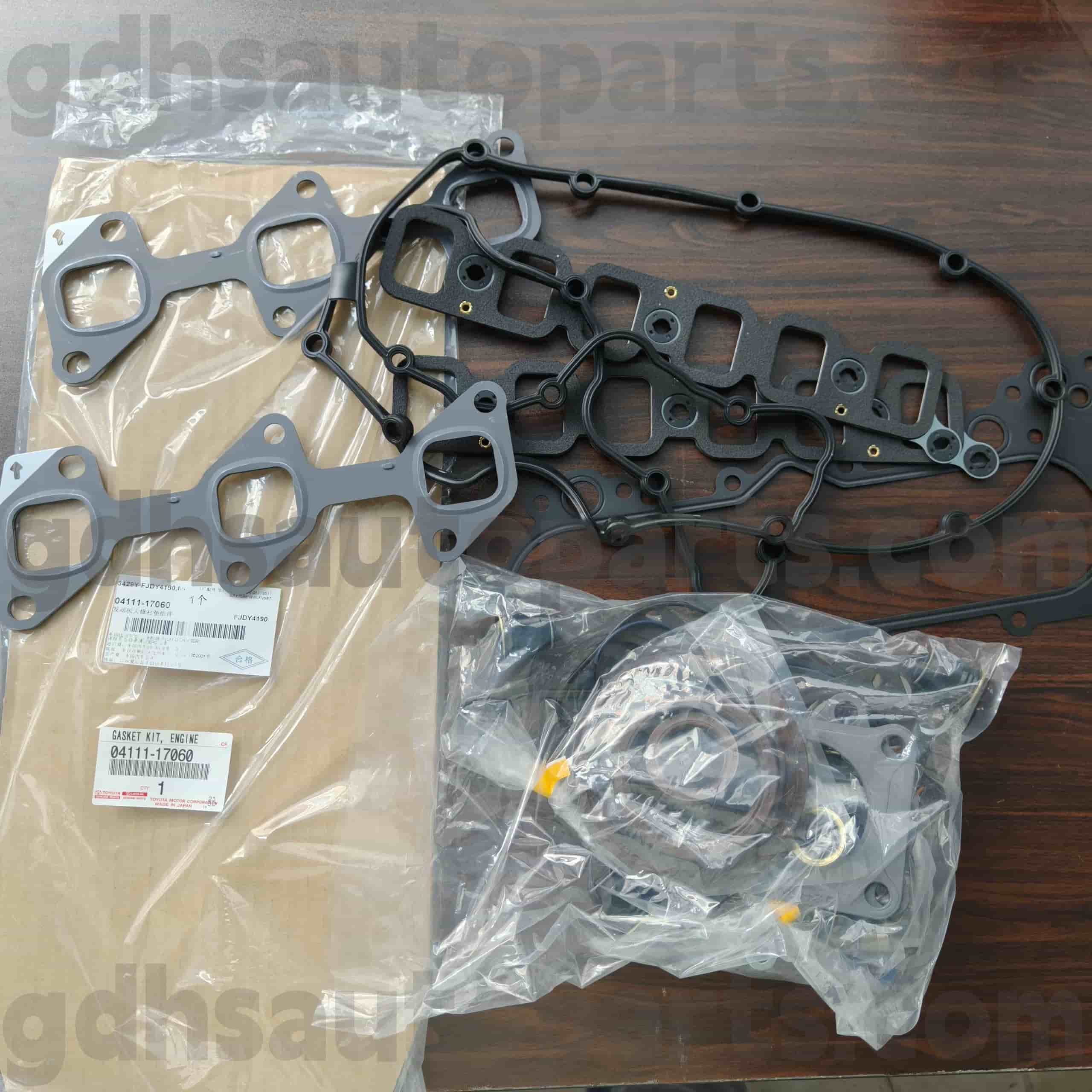04111-17060 TOYOTA Ægte dele Motoroverhaling Kit til Land Cruiser, Land Cruiser 100