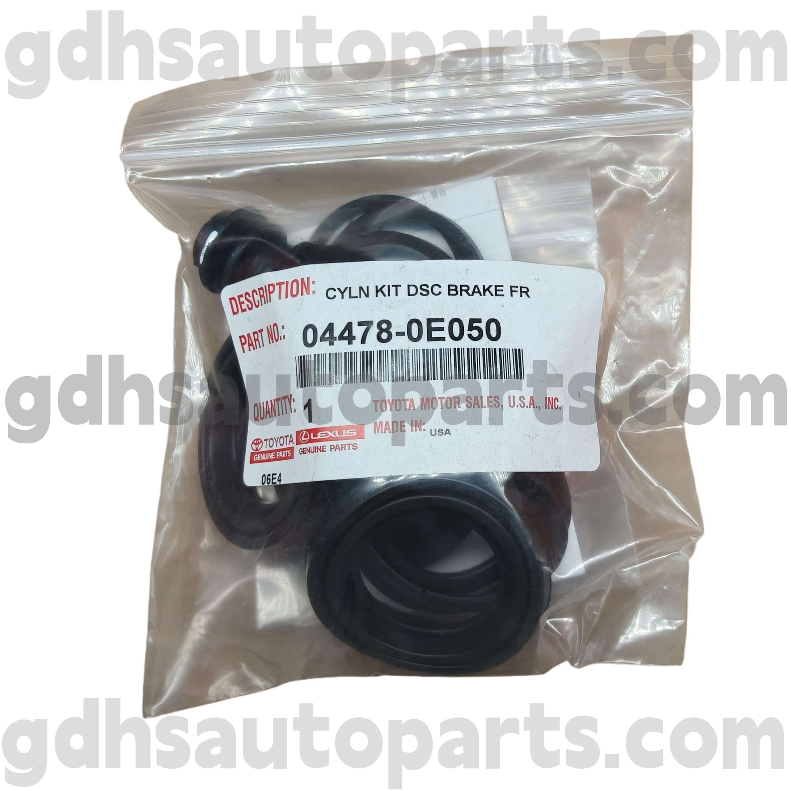 04478-0E050 TOYOTA Ægte dele Front Brake Cylinder Repair Kit til Sienna, Highlander (NAP) Chassis nr. ASU50, GSU5#