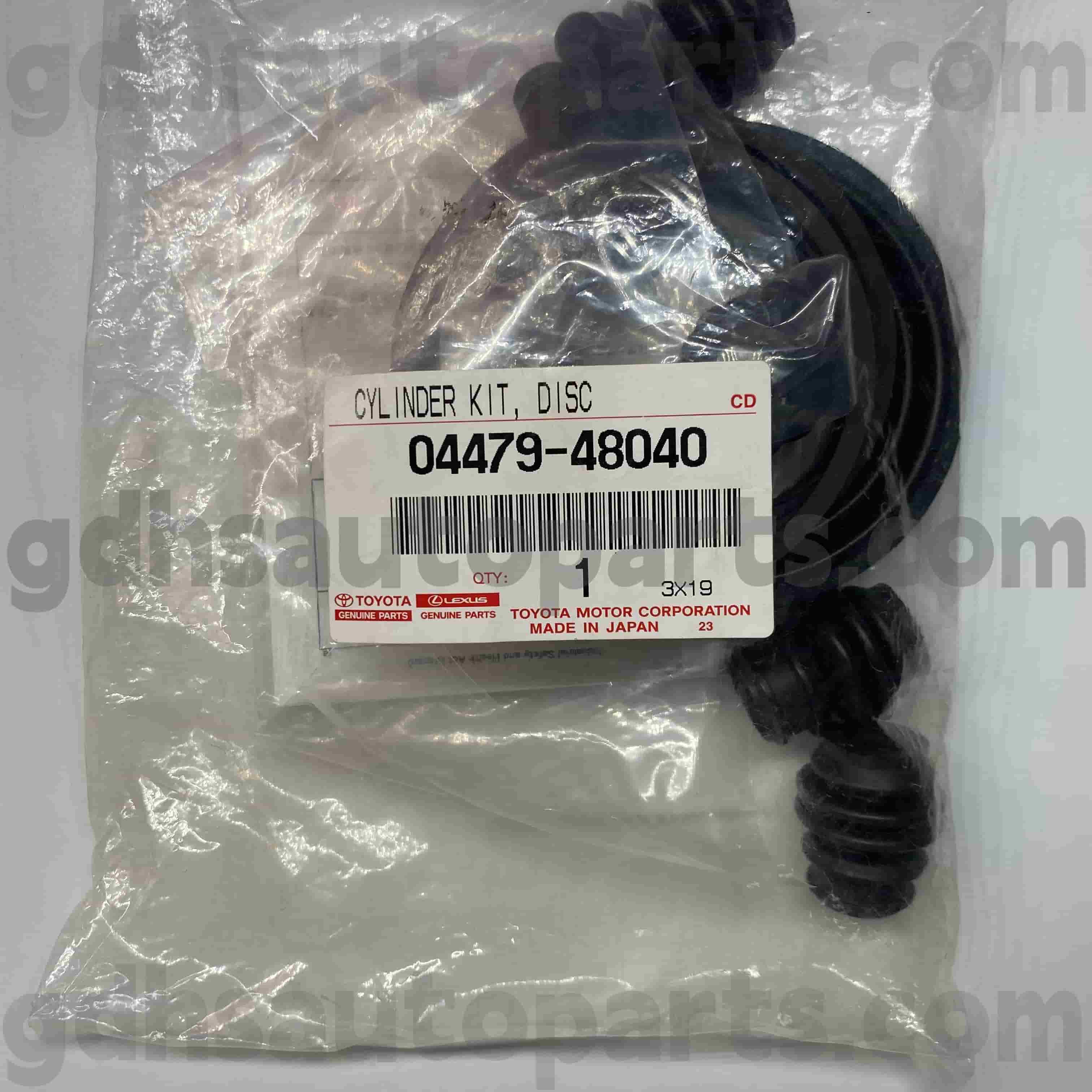 04479-48040 TOYOTA Ægte dele Front Brake Cylinder Repair Kit til Kluger HV, Harrier, Lexus RX300/330/350 Chassis nr. MHU28