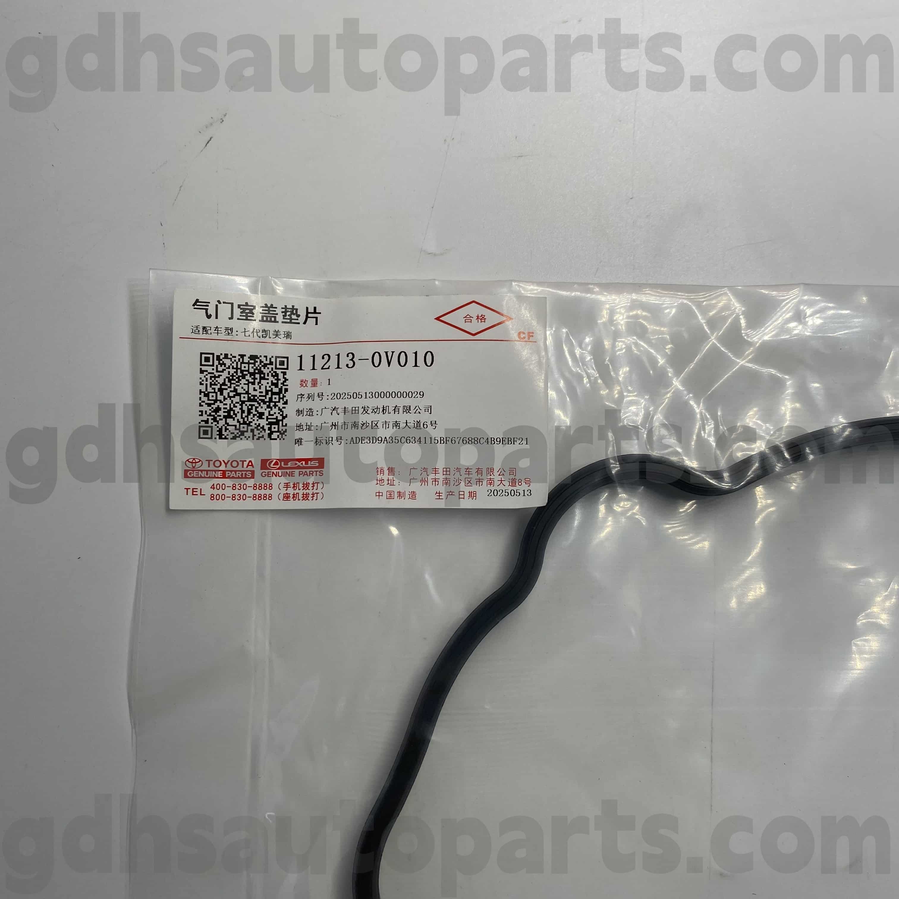 11213-0v010 Toyota ægte dele Ventil Cover Rubber Ring til Camry/Hybrid ， RAV4 Chassis No.5arfe..Asa44