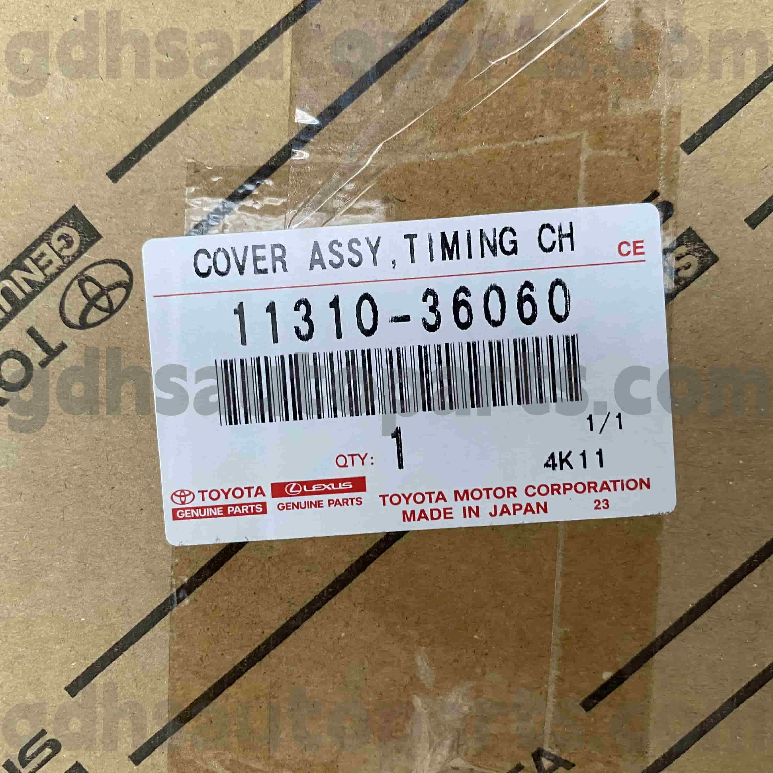 11310-36060 Toyota Originale Reservedele Timing Cover til HARRIER，LEXUS NX SERIES Chassis NO.8ARFTS..AGL2#