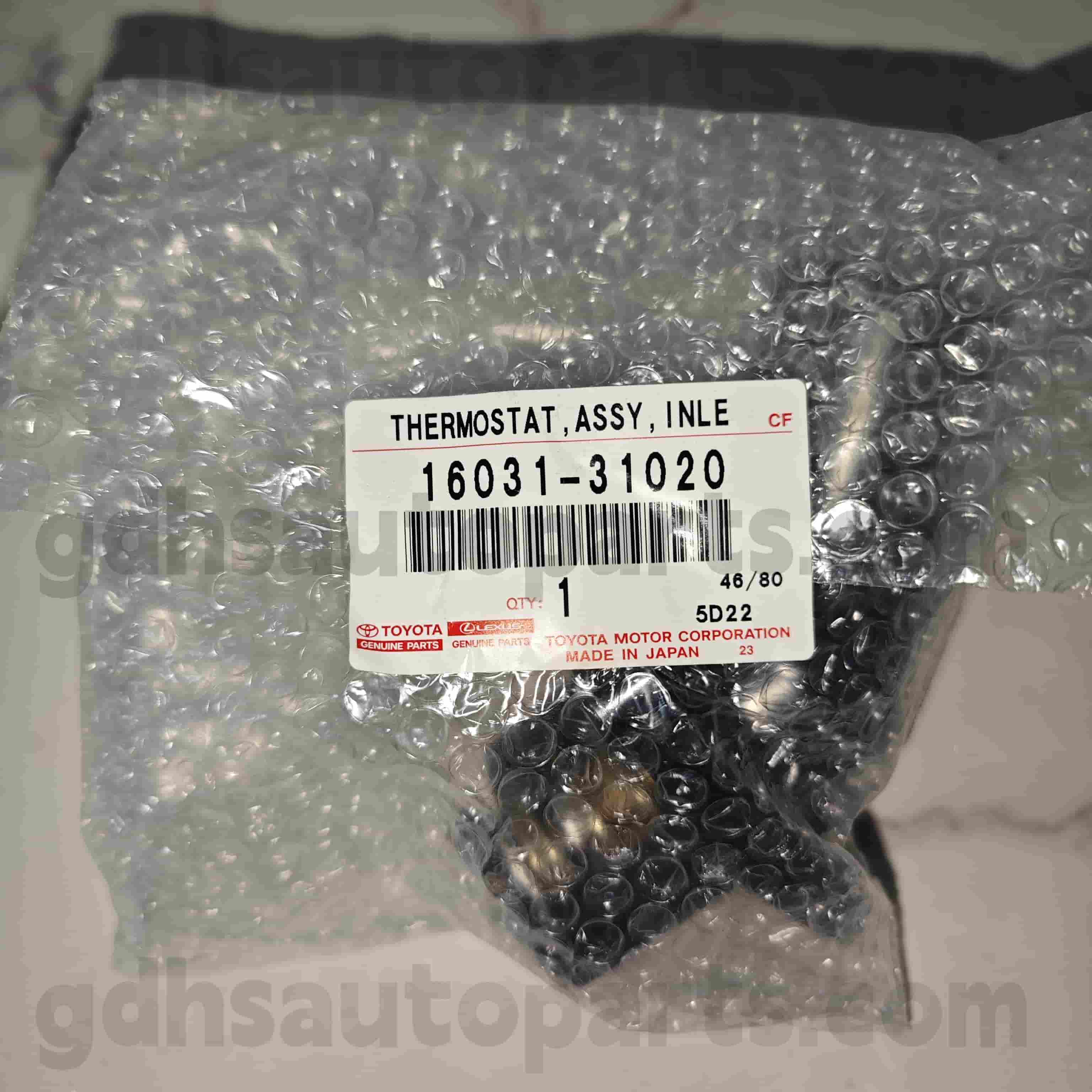 16031-31020 TOYOTA Ægte dele Termostat til Lexus GS30/35/43/460 、 Crown/Hybrid Chassis nr. 3grfe..grs202