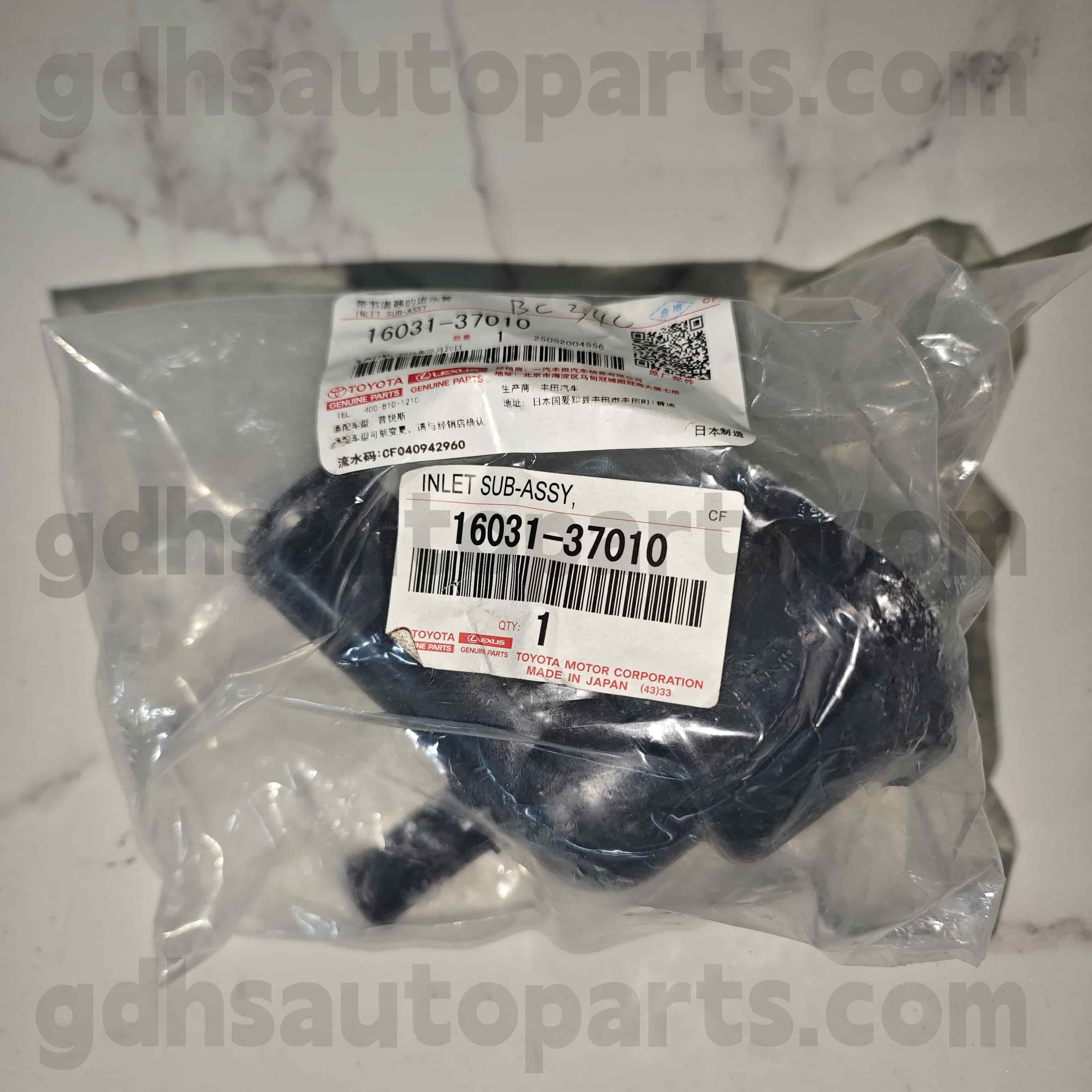 16031-37010 TOYOTA Ægte dele Termostat for Prius Phv 、 Corolla Chassis nr. 2zrfxe..zvw50