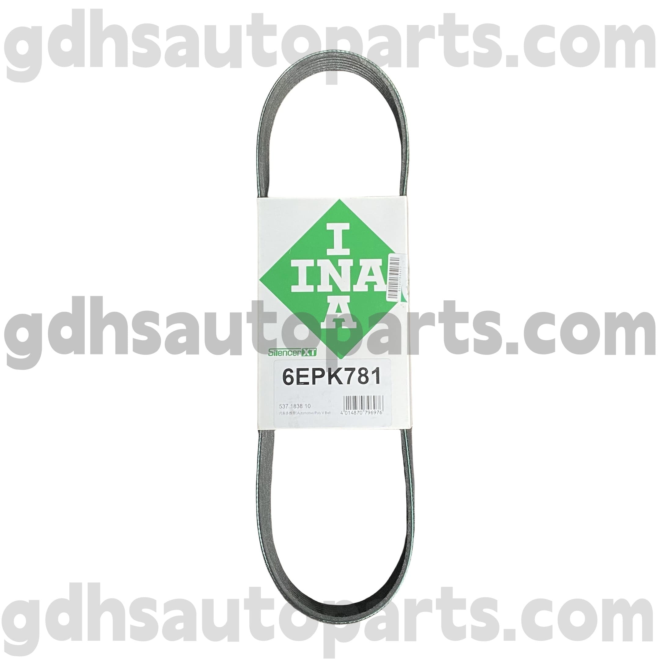 5371838100 Schaeffler Ina Drive Belt til Range Rover, Range Rover Sport, Land Rover Discovery 4, New Defender OE No.LR123070