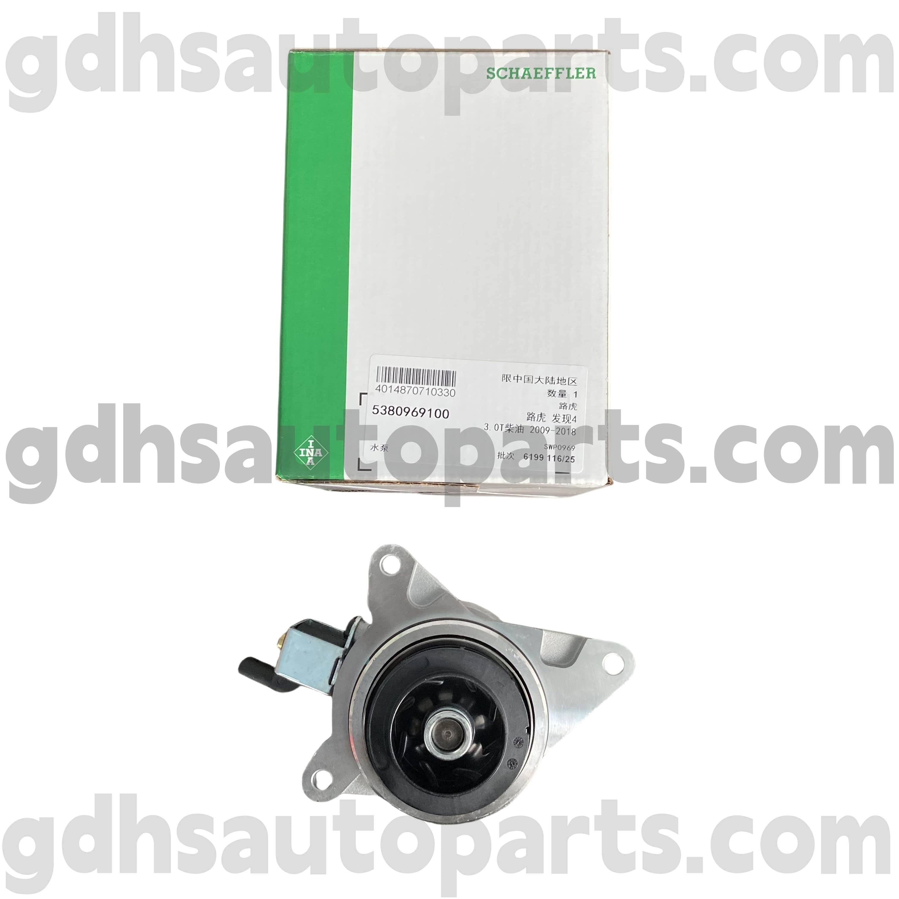 5380969100 Schaeffler Ina Water Pump til Range Rover, Range Rover Sport, Land Rover Discovery 4, Range Rover Velar OE No.LR089625