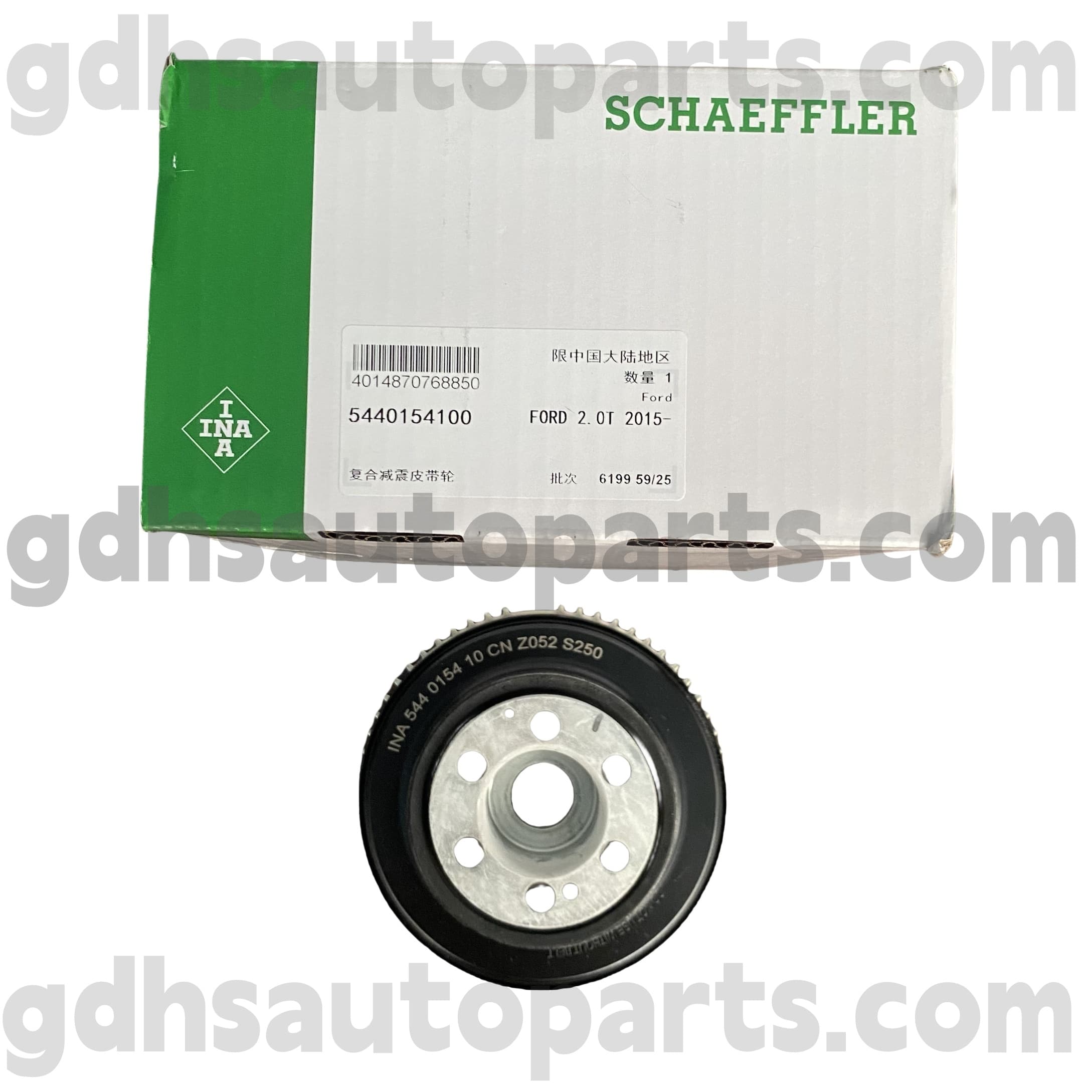 5440154100 Schaeffler Ina Crankshaft Timing Belt Pulley til Range Rover, Range Rover Sport, Range Rover Evoque, Discovery Sport OE No.LR078547