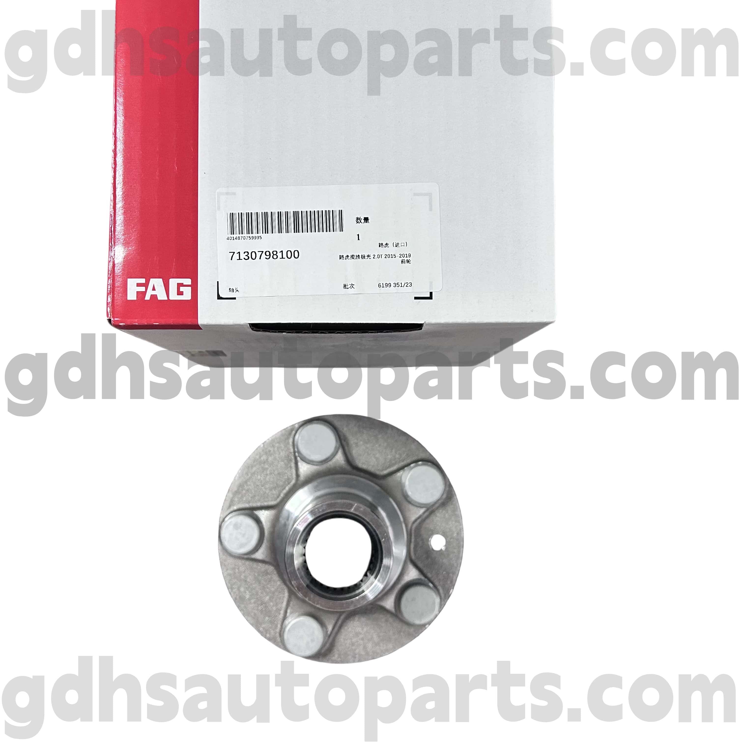 7130798100 SCHAEFFLER FAG FAST HØJRE HULHUB BÆRING FOR Range Rover Evoque, Discovery Sport OE NO. LR138237