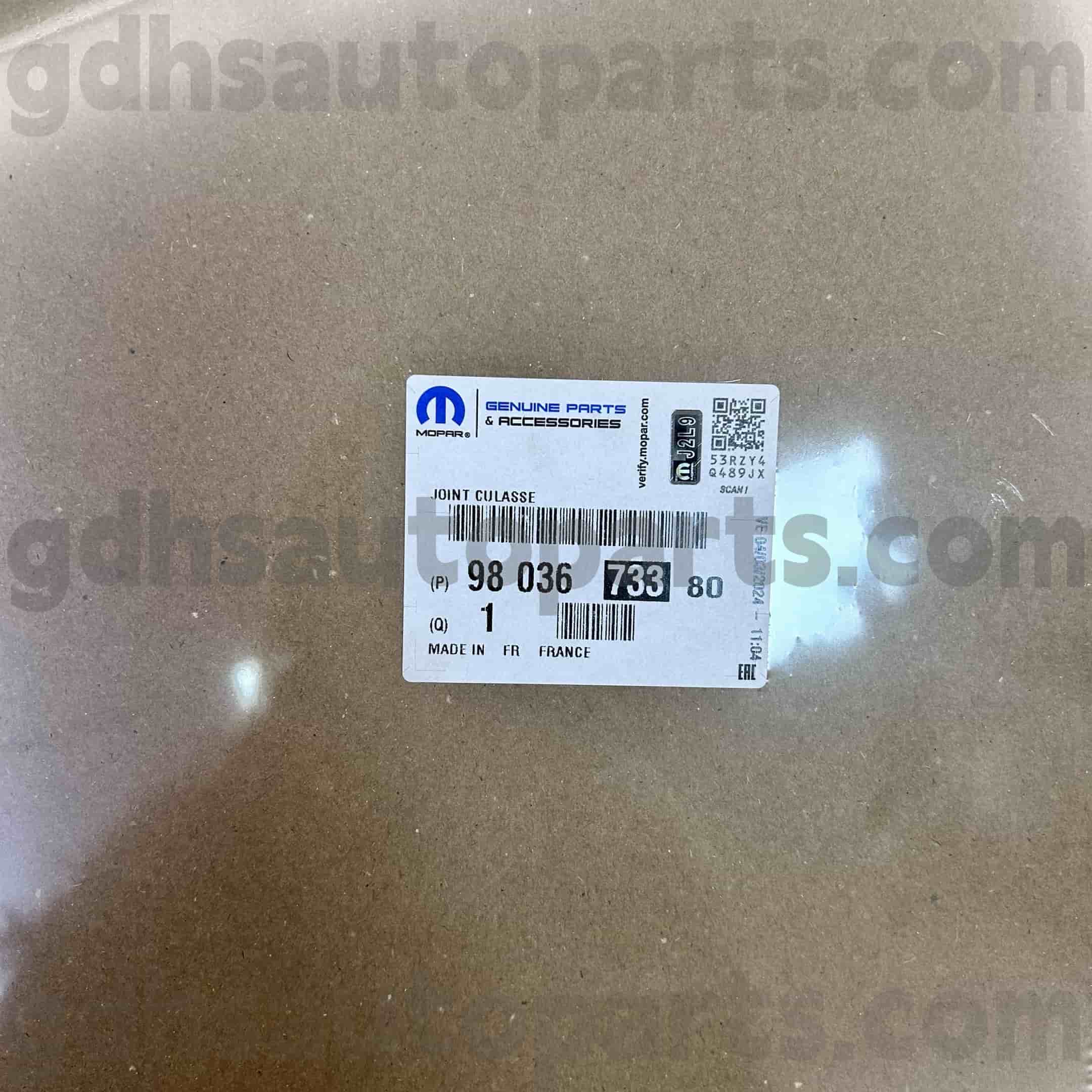 Mopar cylinderhovedpakning til Peugeot 607 5008 oe.no 9803673380